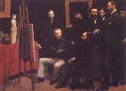 Henri Fantin-Latour A Studio in the Batignolles oil painting